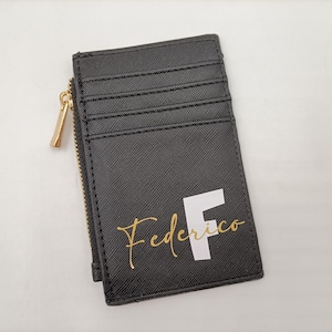 Portacarte saffiano personalizzato