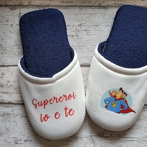 Pantofole Abbinate Con Motivo "Papa Bear" - Ciabatte Uomo Con Suola In Gomma E Soletta Memory Foam, Taglie Dal 40 Al 47 - 9