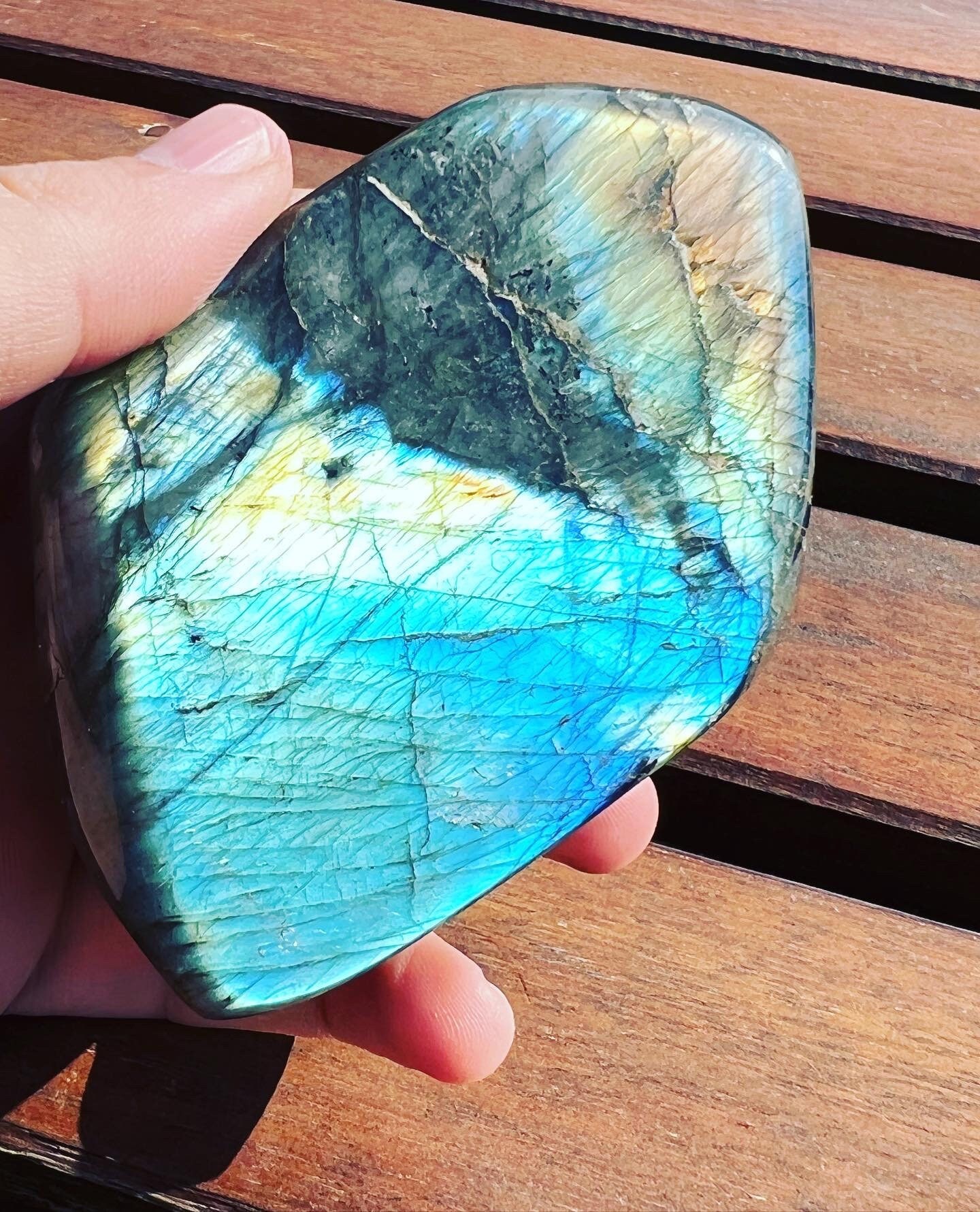 Labradorite Libre Forme Bleu