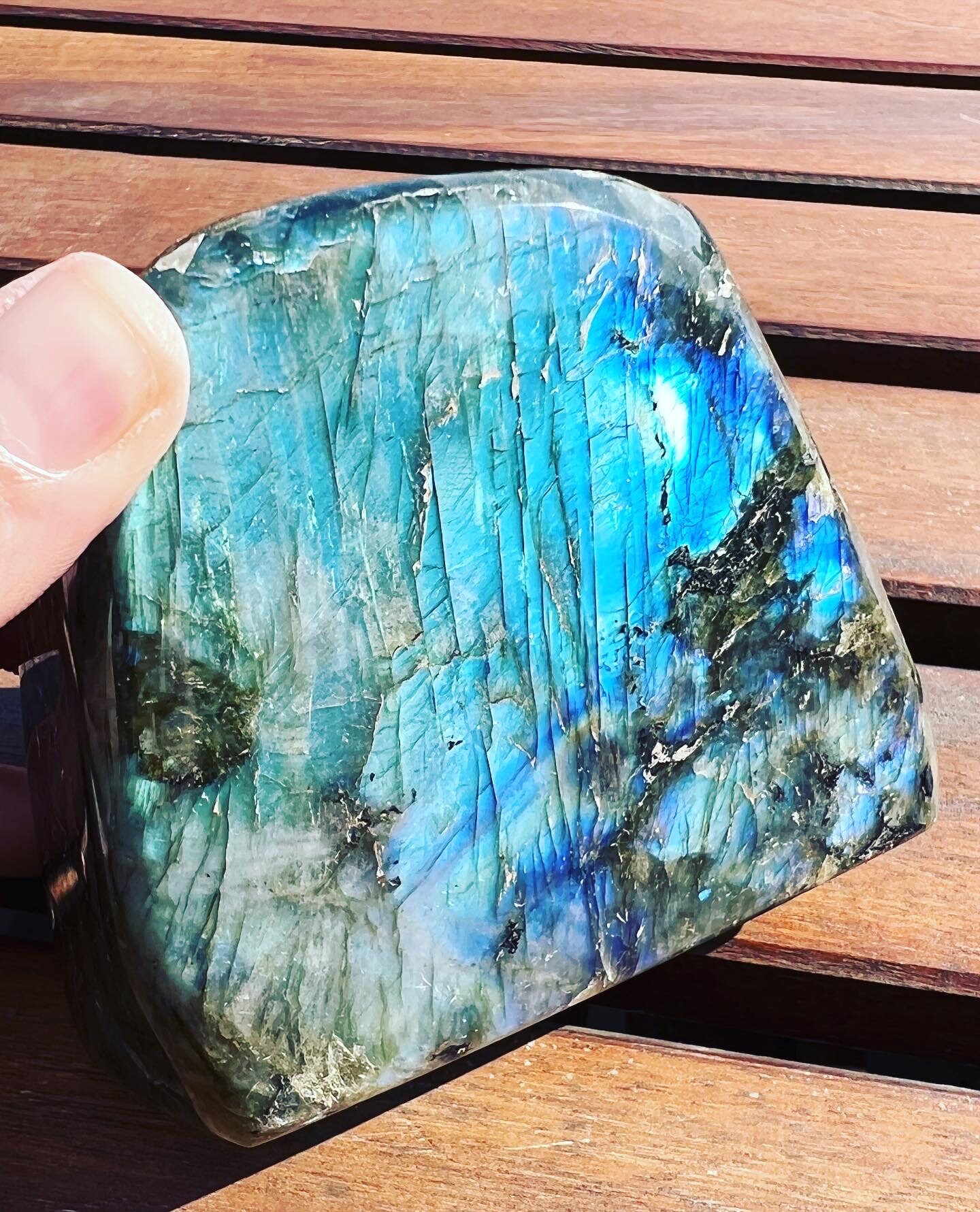 Labradorite Forme Libre Bleu