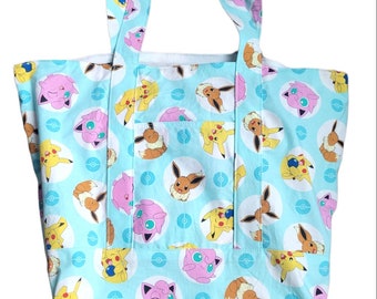 Girls' Pokemon Tote Bag Blue Pikachu  Brand New