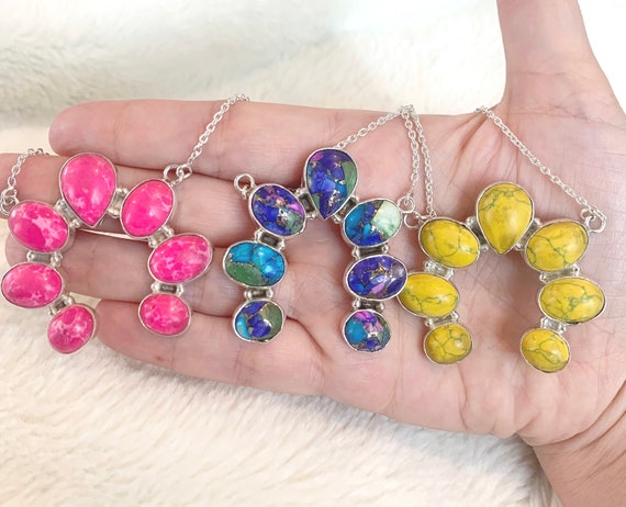 Turquoise Squash Blossom Necklace | Women's Necklaces | Christina Greene–  Christina Greene LLC