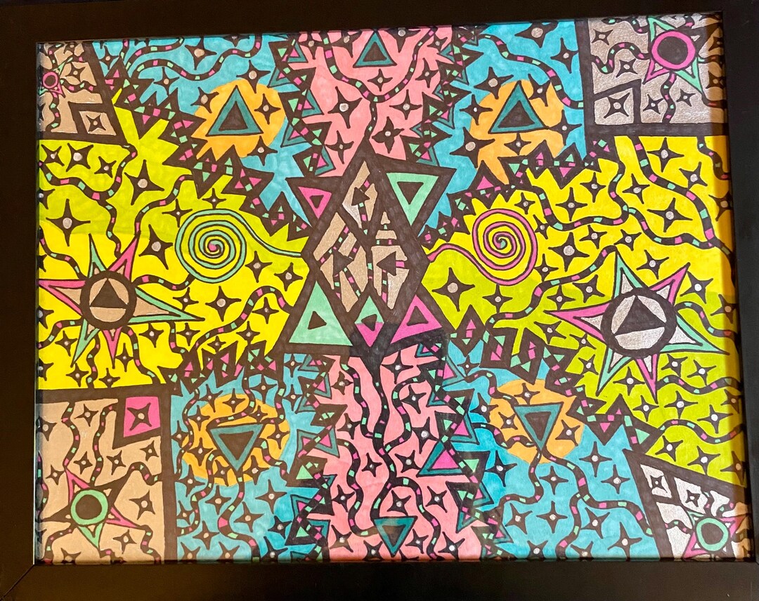 Sacred Geometric Coded Art. the Dream Key - Etsy