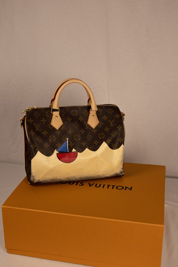 Painted Louis Vuitton Speedy