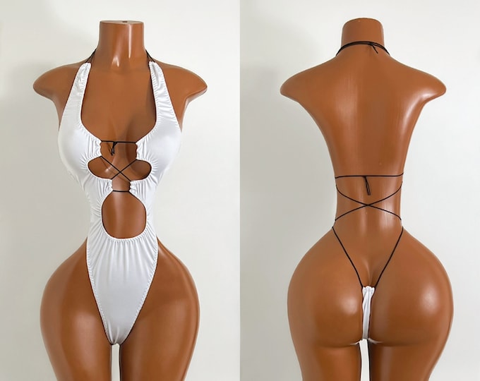 Exotic Lexi Dancewear One Piece in White Etsy