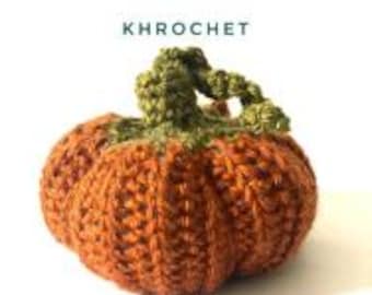 Haakpatroon pompoen met ranken| Makkelijk herfstdecor | Gehaakte pompoen voor beginners | PDF-patroon Halloweenpatroon