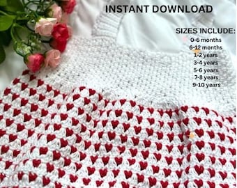 Heart Baby Dress Crochet Pattern: Easy DIY Outfit (Digital Download)