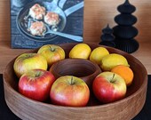 Gedrechselte Obstschale Akazie | Knabberschale handgemacht im Bregenzerwald | Upcycling aus Holzresten