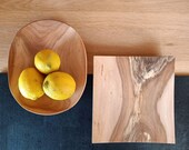 Gedrechselte Holzschale Apfel | Obstschale | Dekoschale handgemacht im Bregenzerwald | Upcycling aus Holzresten