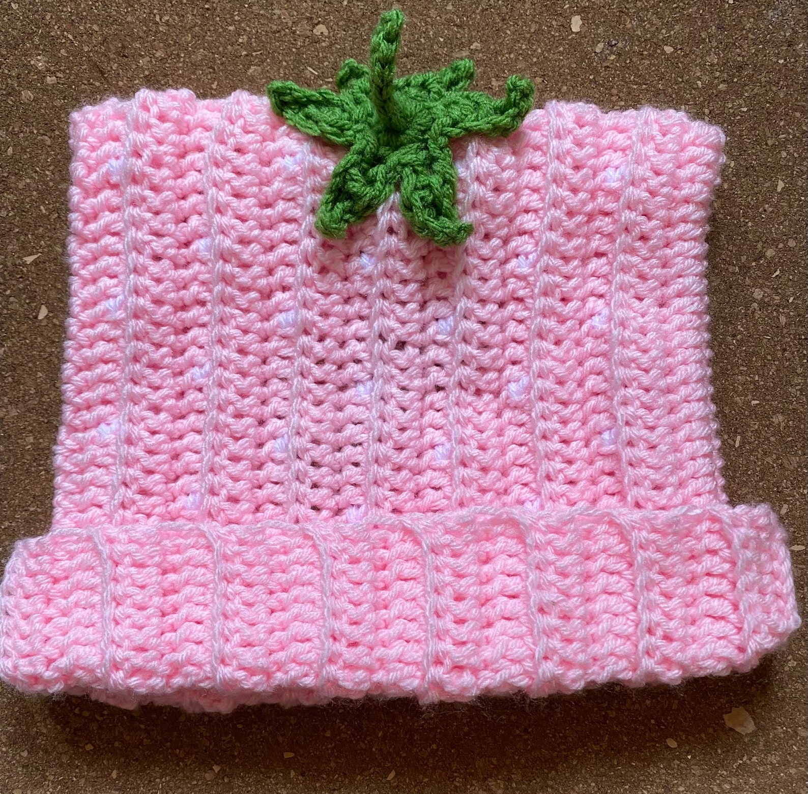 Strawberry Cat Hat Crochet Beanie Handmade Etsy