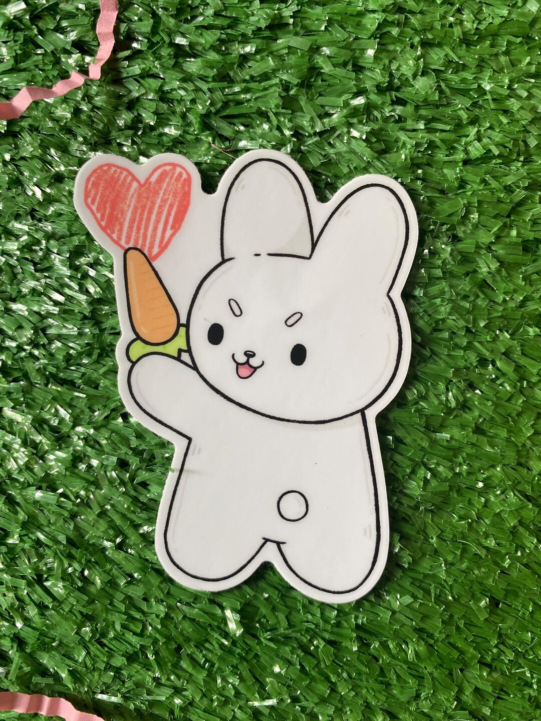 Love Bunny Vinyl Sticker - Etsy