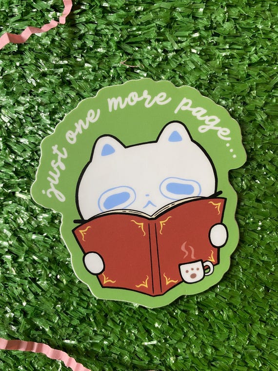 just one more page meme cat sticker