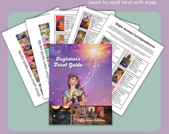 Tarot for Beginners Quick Reference Sheets Light Seer Tarot Edition