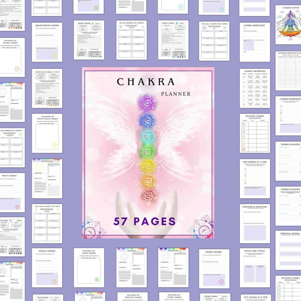 Chakra Planner / Energy Healing / Chakra Balancing Tools / Planning Printables