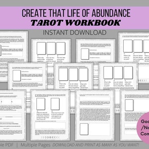 Tarot Shadow Journal/ Libro de trabajo/ Oráculo / Adivinación / Difusión / Sanación del Niño Interior