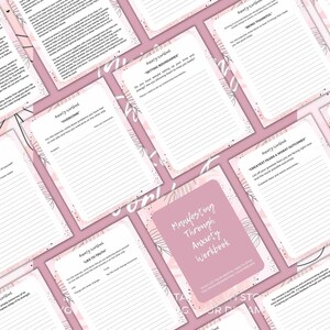 Anxiety Journal, Mindfulness Journal, Printable Anxiety Worksheets, Anxiety PDF, Therapy Worksheets, Wellness Printables, Self Care Journal