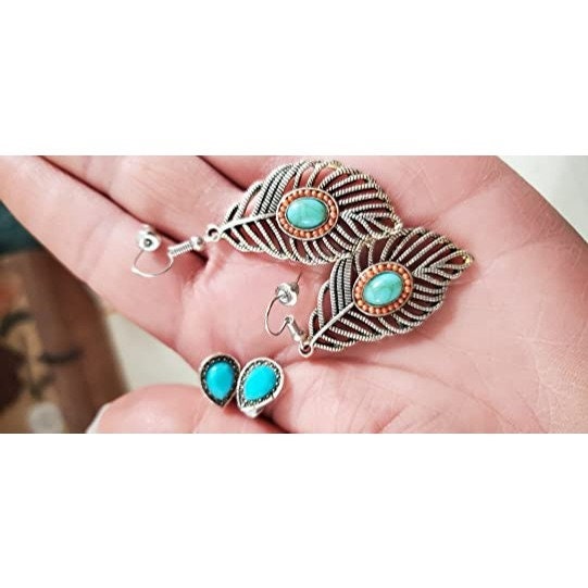 ❤️ New 45 Pairs Fashion Hollow Drop Dangle Earrings Set for Women Girls Bohemian 45 Pairs Fashion Hollow Drop Dangle Earrings Set for Women  main image 2