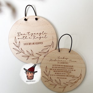 Hebammen Dankeschön Geschenk | Geburt | Personalisierte Holztafel mit Gravur | Krankenhaus | Geburtshaus l Don‘t google with a Kugel