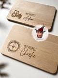 Personalized breakfast board | cutting board | with name and motif | made of beech wood | gift idea | children's birthday |