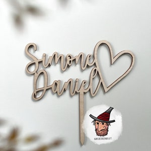 Personalized | Cake topper | Cake Topper | name | wedding | engagement | heart | love | love