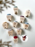 Personalized tooth box | Tooth box | Milk tooth box | made of wood with name and motif | Gift idea | Child | colorful | Gift | tooth fairy product logo