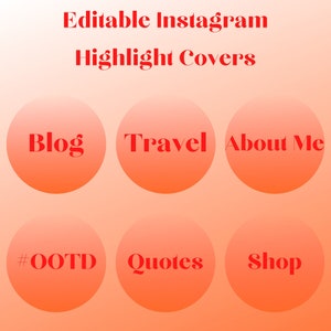 Instagram Highlight Covers| 16 Editable Covers| Ready to Use| Summer Vibes| Made in Canva