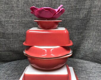 パイレックス ピンク ミニ、キャセロール、パイ、パン、ラザニア