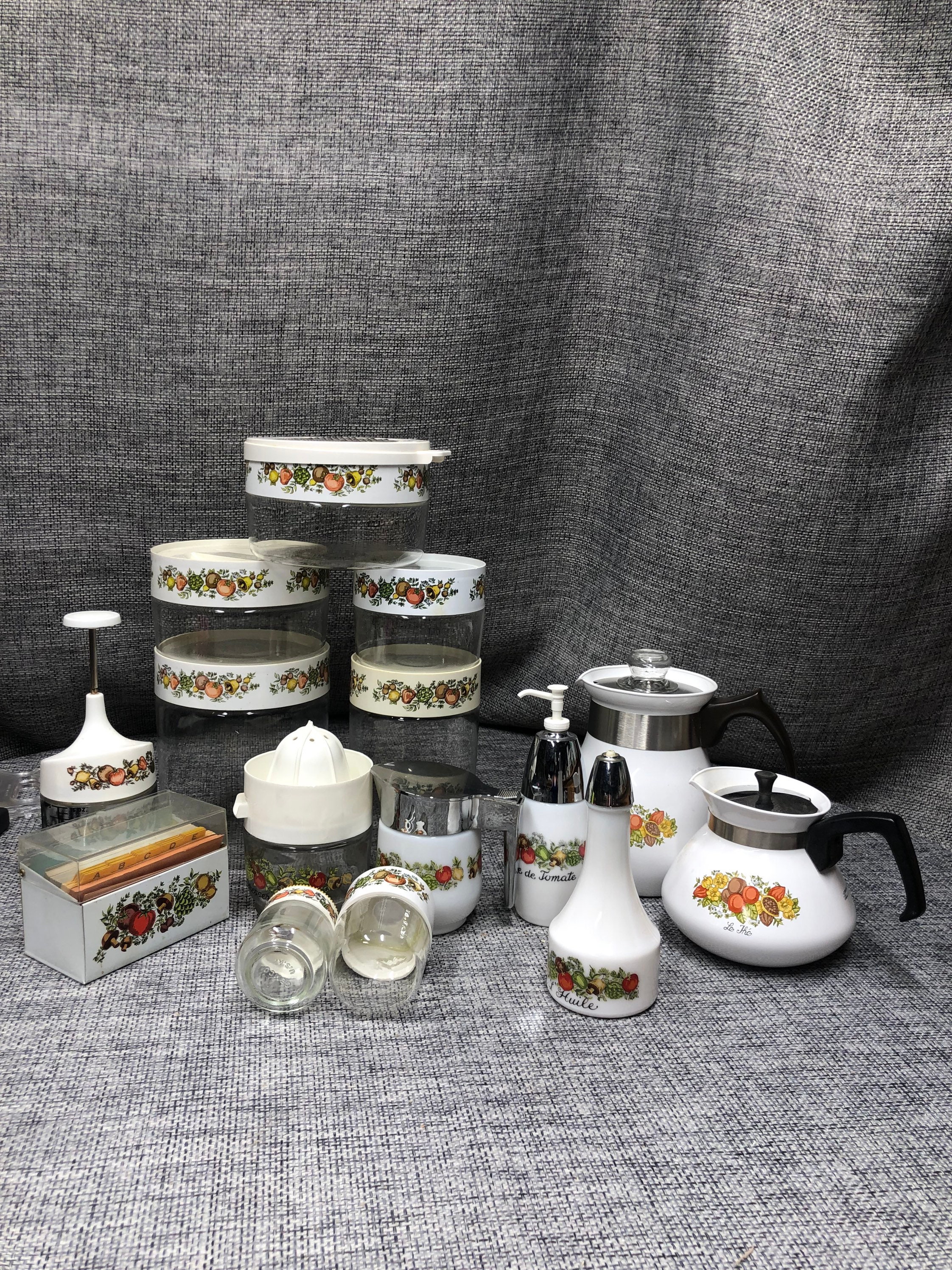 Vintage Corning Ware Spice of Life Kitchen Set - Etsy