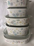Corningware Pastel Bouquet Pattern 1QT to 2.5L mini