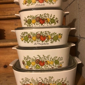Corning ware Spice of Life dishes from Minis to 5QT Fridge, Bread, various sizes