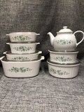 Vintage Corningware Callaway Iris Bakeware Set