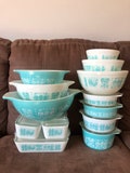 Pyrex Turquoise Cinderella, fridge, mixers, casserole dishes sets