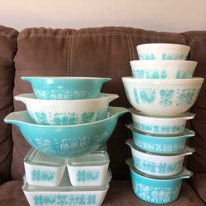 Pyrex Turquoise Cinderella, fridge, mixers, casserole dishes sets