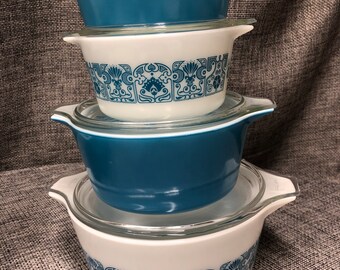 パイレックス ブルーホライゾンズ キャセロール 475,474,473,471