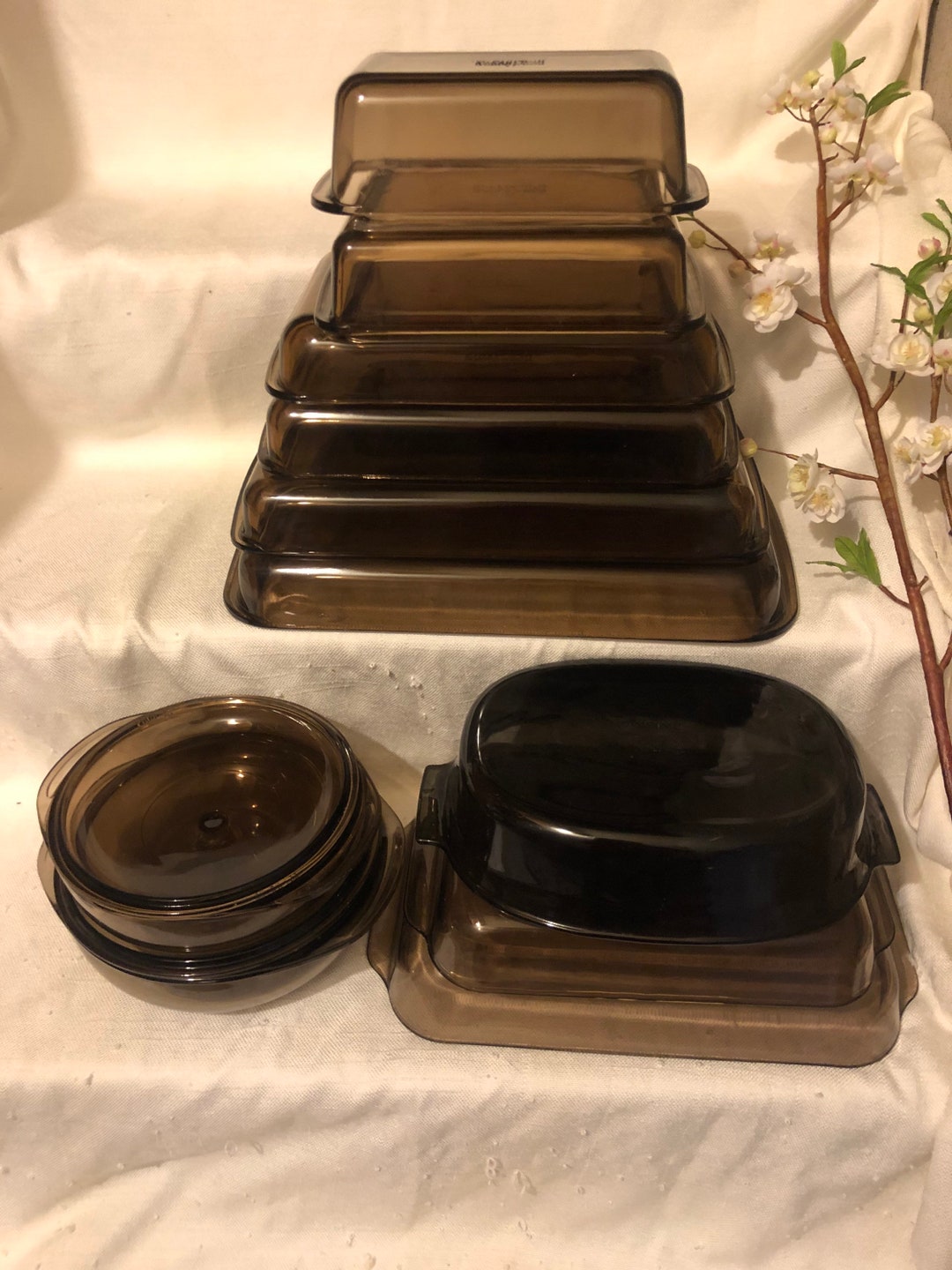 Pyrex Amber Bakeware Various Sizes Etsy