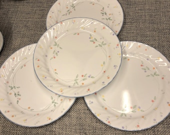 Corelle English Meadow Dinner, Desert Plates, Cereal Bowls