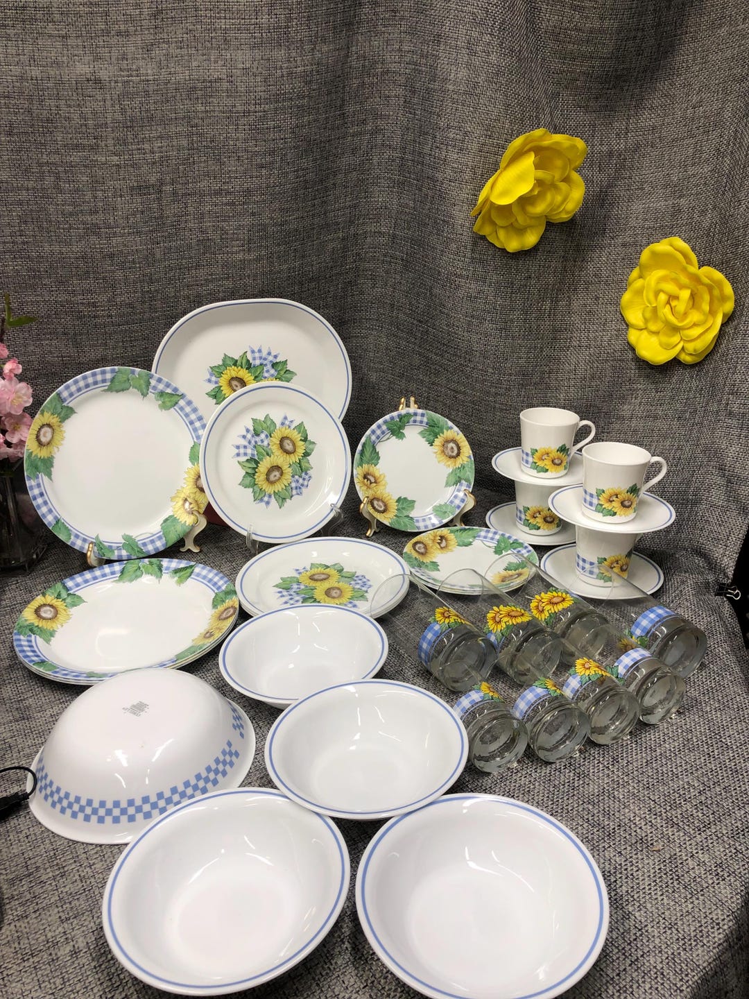 Solar Print Corelle Plates Big W Corelle Sunsations Sunflower