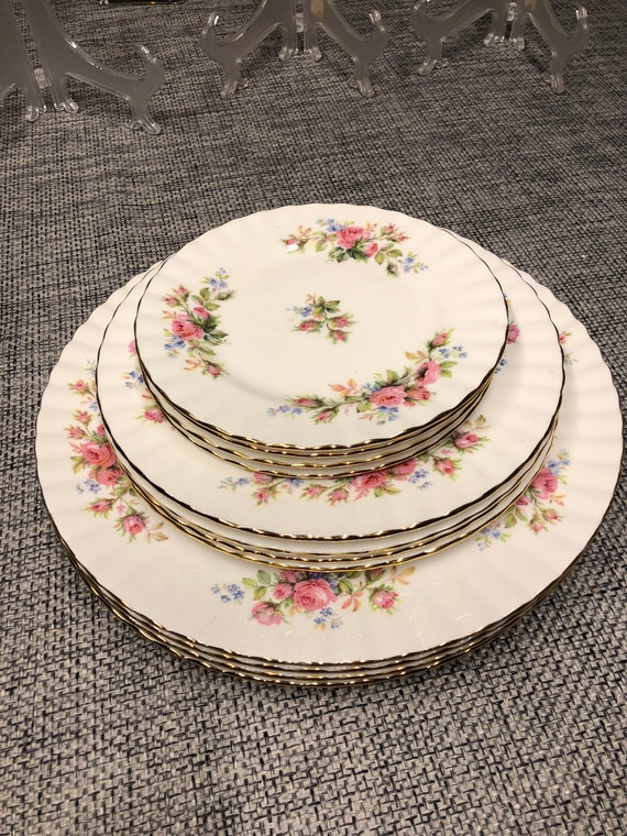 ロイヤルアルバート モスローズ ケーキ皿 デザート皿 プレート セット