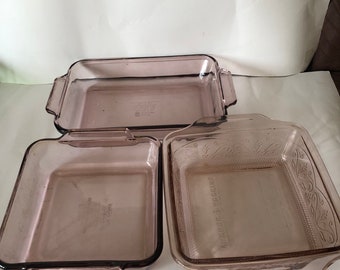 Anchor Hocking Pink colorful bakeware