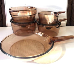 Vision Amber Cookware from 0.5L 1L 1.5L 2.5L 5L pot Fry pans, Saucers, Skillet, image 9