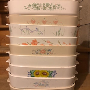 Corning ware A-21-B long rectangular baking dish various patterns
