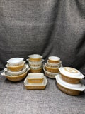 Pyrex Golden Butterfly Cinderella,mixers, Casserole, Fridges, Oval 043, 045