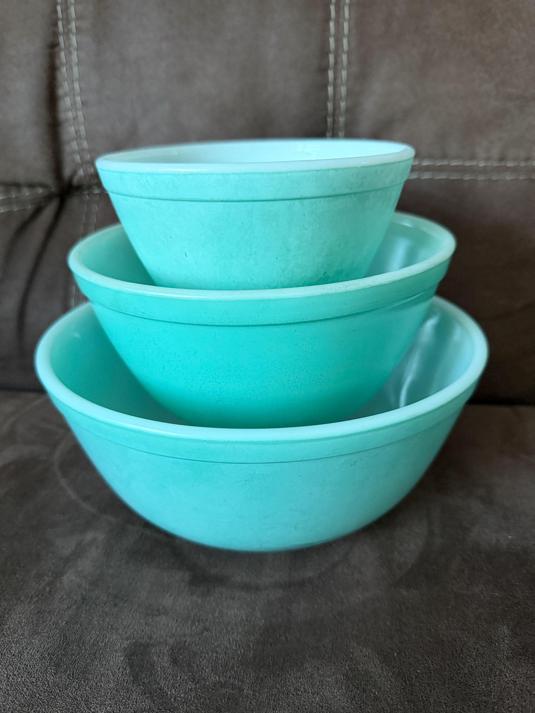 Pyrex Turquoise/ Snow Flake Oval 045 575-b Dishes + Mixers - Etsy