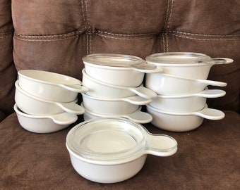 Corning ware White Grab it bowls p-150-b Original Version made in USA