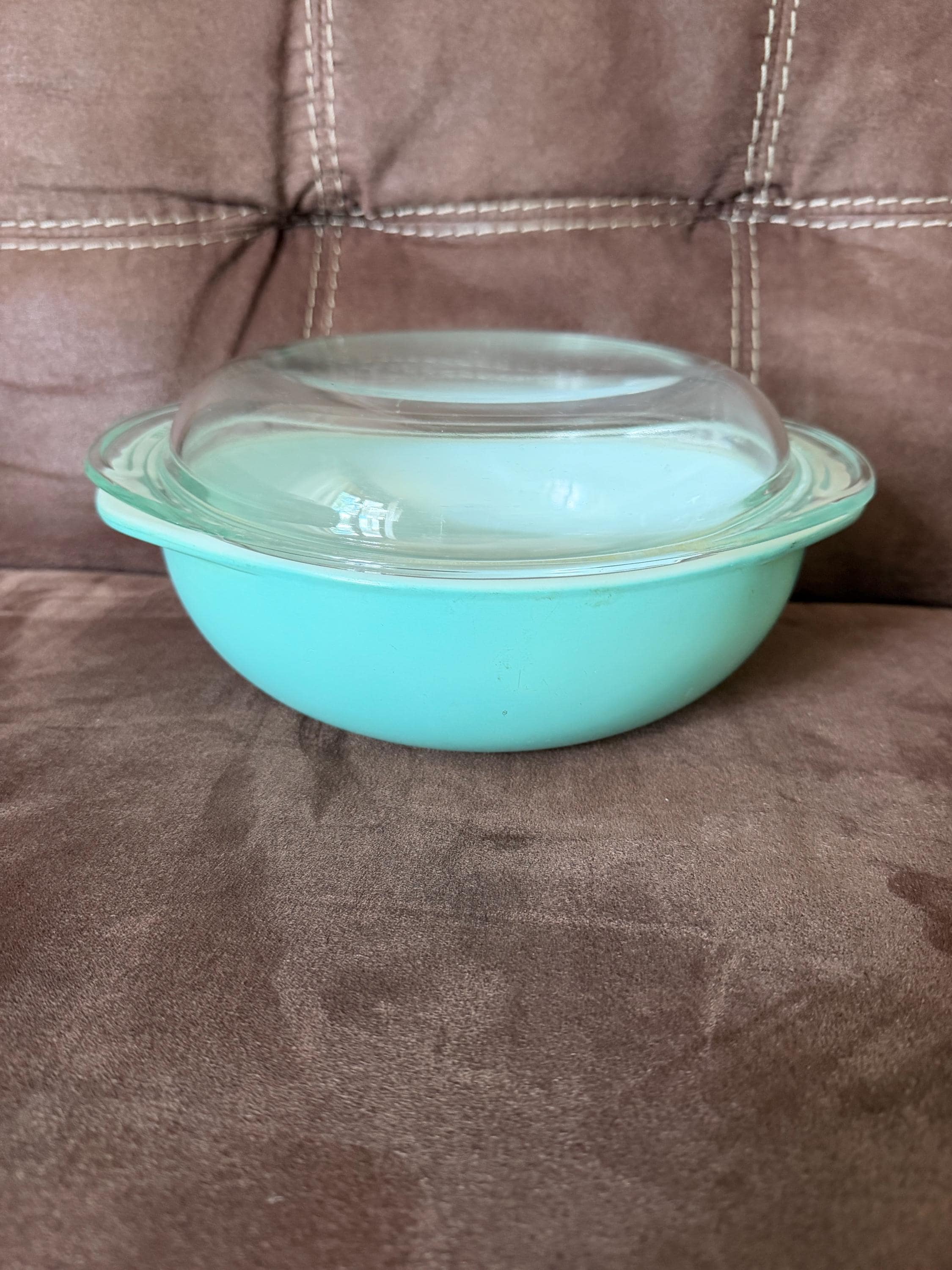 Vintage Pyrex Robin Egg Turquoise Mixing Bowl & Fridge Dish Set - Etsy