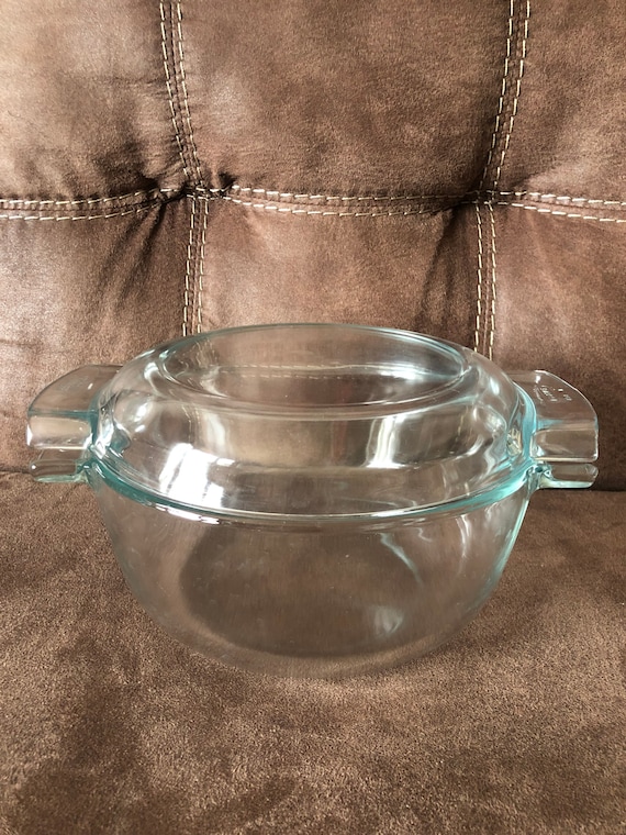 パイレックス透明ガラスキャセロール：フランス製ベーキングウェア