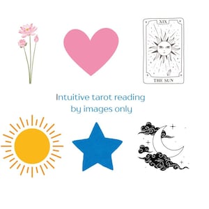 Lectura de tarot por imágenes en la lectura de cartas del tarot / Golpes intuitivos por lectura de cartas del tarot.