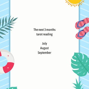 Lectura de cartas del tarot de los próximos 3 meses / Qué esperar de la lectura general de los próximos tres meses.
