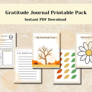 Gratitude Journal Printable, Thanksgiving Printable, Gratitude Activity for Kids, Gratitude Journal Prompt, Gratitude Tree,Thankful Tree