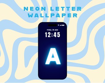 Neon Light Effect Mobile Wallpaper | LockScreen Wallpaper | Phone Wallpaper | Light Effect | Glowing Effect Wallpaper | NEON Letter